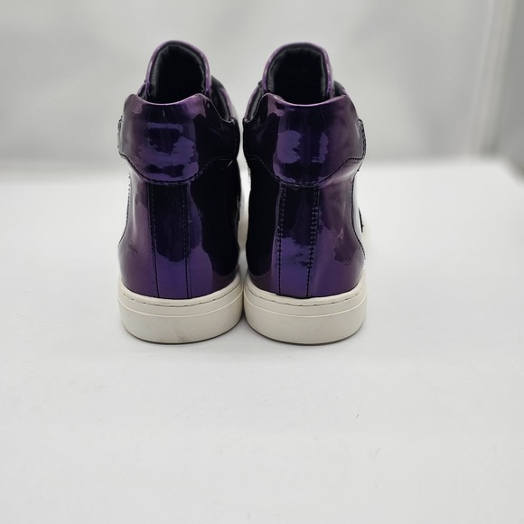 Mens Encore Sneakers by Aurelio Garcia Metallic Purple Size 8 main image 5